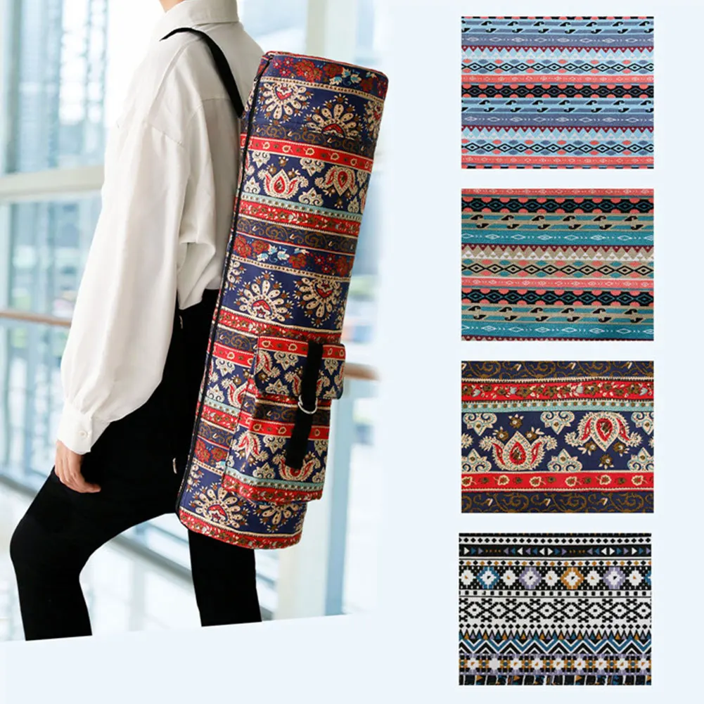 Yoga Mat Bag Yoga Sling Carrier Fitness Tool Ethnic Cylinder Bag For Sports Yoga Tool Storage Sport Beach Tour Storage Bag
Yoga Mat Bag Yoga Sling Carrier Fitness Tool Ethnic Cylinder Bag For Sports Yoga Tool Storage Sport Beach Tour Storage Bag