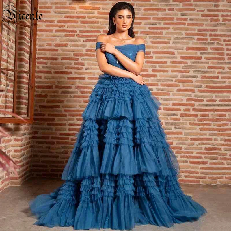 VC 2021 Autumn New Dress For Ladies Layered Ruffle Design Off Shoulder Herringbone Neck Short Sleeve Mesh Long Dress 
VC 2021 Autumn New Dress For Ladies Layered Ruffle Design Off Shoulder Herringbone Neck Short Sleeve Mesh Long Dress