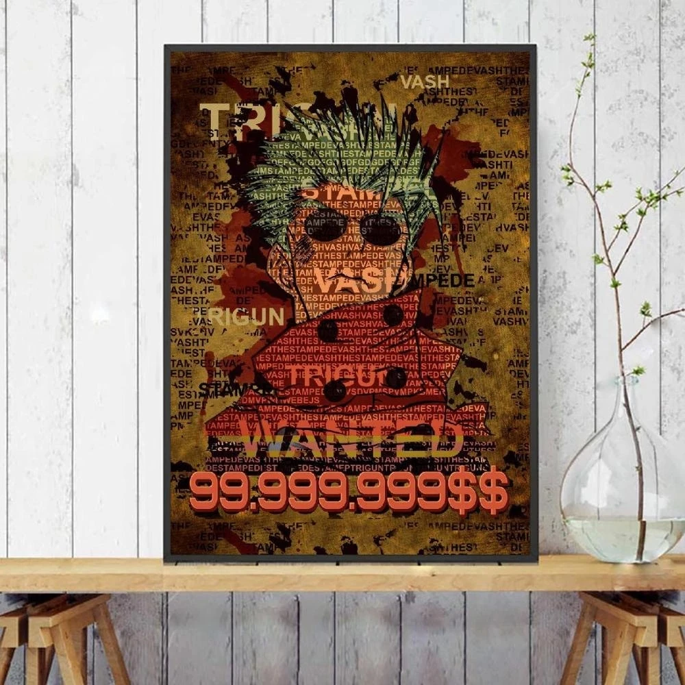 

Trigun Vash The Stampede Canvas Painting Anime Wall Art Pictures Prints Home Decor Poster Modular Modern For Living Room Artwork