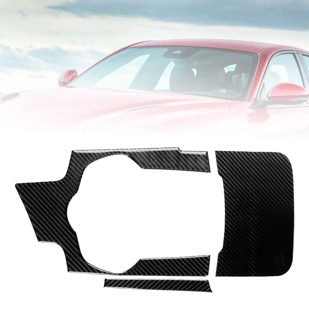3pcs/set Gear Shift Panel Cover Decorative Trim Carbon Fiber Decor Replacement For Giulia 2017-2019 
3pcs/set Gear Shift Panel Cover Decorative Trim Carbon Fiber Decor Replacement For Giulia 2017-2019