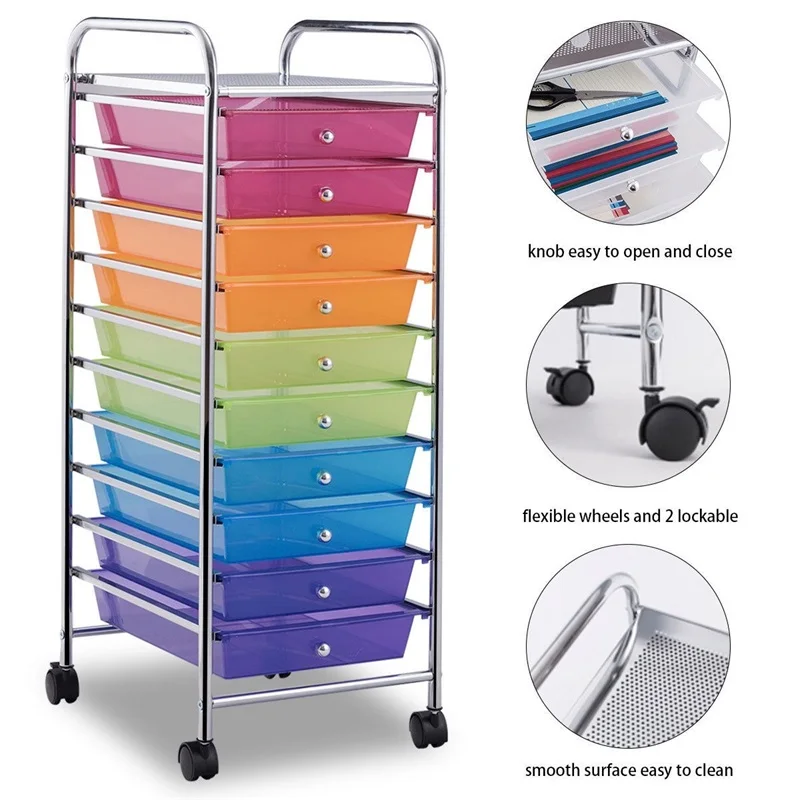 10 Drawer Rolling Storage Cart Organizer Kitchen Storage High Quality Floor Type Shelves Storage Rack for Sundries HW52045
10 Drawer Rolling Storage Cart Organizer Kitchen Storage High Quality Floor Type Shelves Storage Rack for Sundries HW52045