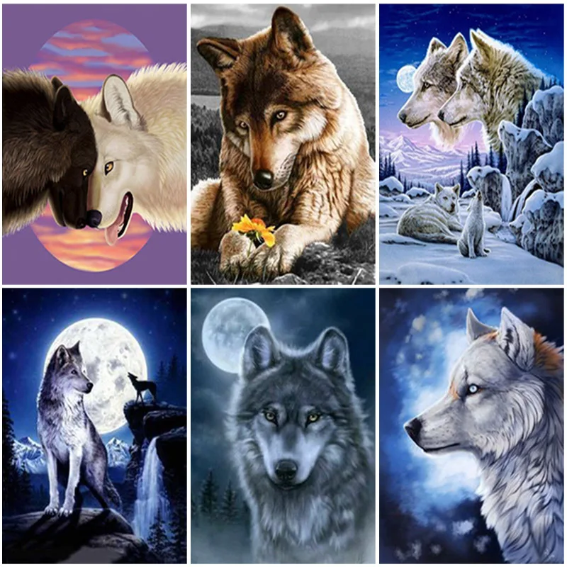 DIY Wolf 5D Diamond Painting Full Square Drill Animal Diamont Embroidery Cross Stitch Kits Home Decor Wall Art Handmade Gifts
DIY Wolf 5D Diamond Painting Full Square Drill Animal Diamont Embroidery Cross Stitch Kits Home Decor Wall Art Handmade Gifts
