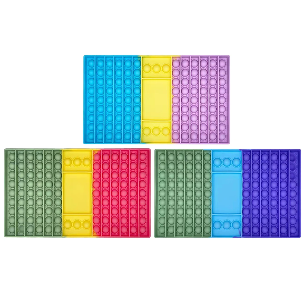 Квадратная Шахматная Трехцветная силиконовая пузырьковая игрушка для пальцев, сенсорные игрушки-антистресс для взрослых, детей, аутистов
Квадратная Шахматная Трехцветная силиконовая пузырьковая игрушка для пальцев, сенсорные игрушки-антистресс для взрослых, детей, аутистов