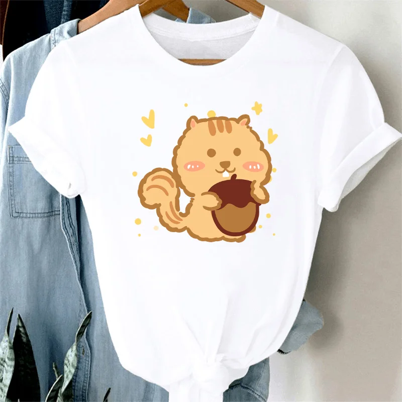 Women Cute T Shirt Squirrel Printed T Shirts Women Casual Summer Short Sleeves O-Neck Loose Tshirts Women Tee Shirt Tops
Women Cute T Shirt Squirrel Printed T Shirts Women Casual Summer Short Sleeves O-Neck Loose Tshirts Women Tee Shirt Tops