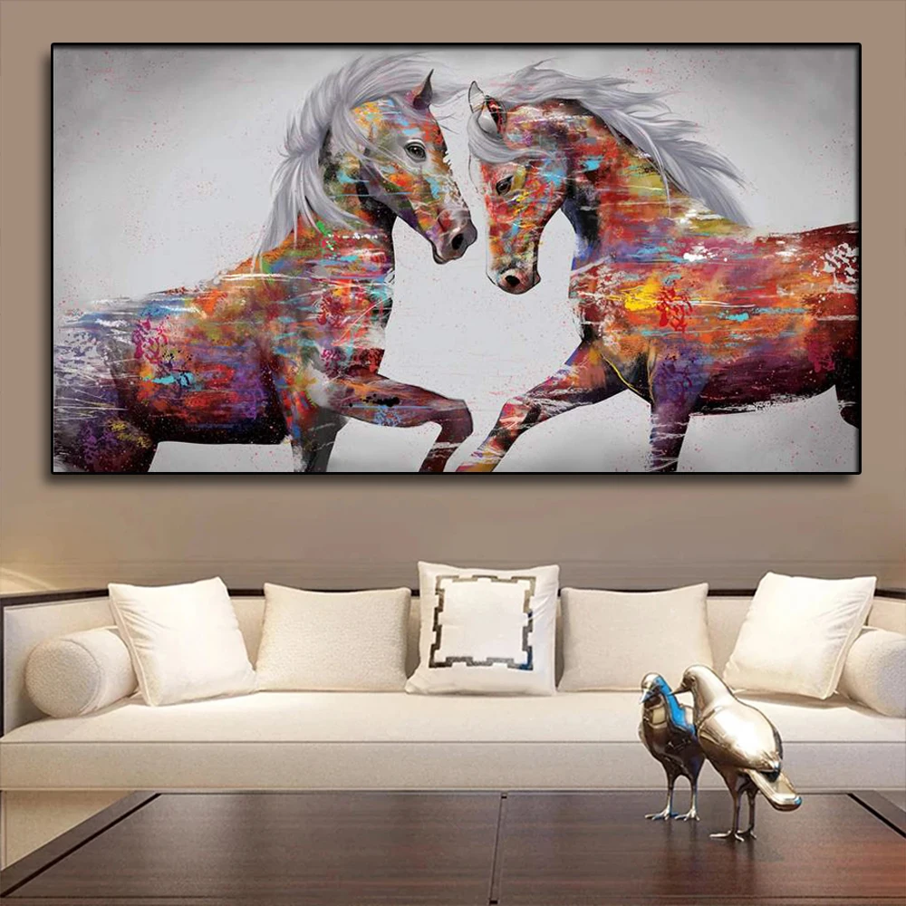 Animal Graffiti Stallion Canvas Modern Popular Graffiti Poster Living Room Home Decoration Printing Canvas Painting Decor 
Animal Graffiti Stallion Canvas Modern Popular Graffiti Poster Living Room Home Decoration Printing Canvas Painting Decor