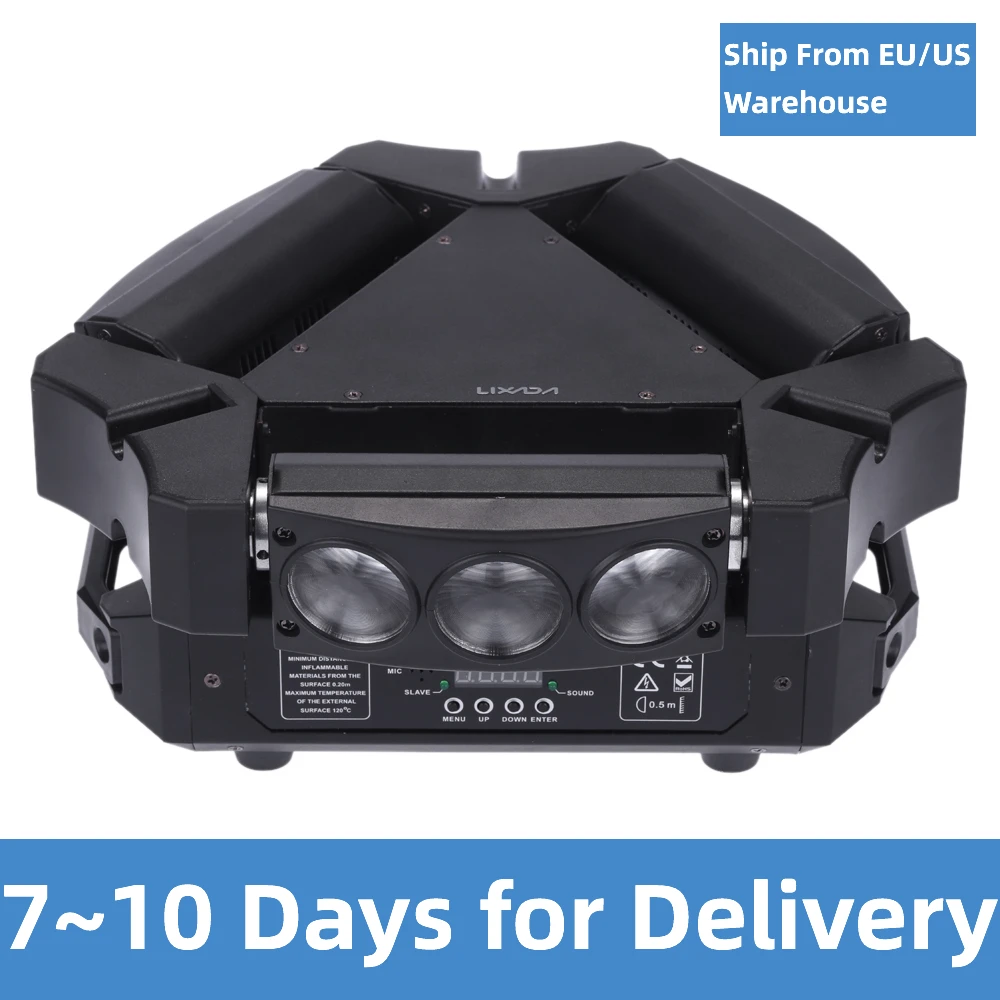 Сценический светильник Lixada DMX512, 90 Вт, RGBW, Звуковое управление, Автоматическое вращение, 16/48 каналов, мини-паук, луч, сцсветильник для дискотек...
Сценический светильник Lixada DMX512, 90 Вт, RGBW, Звуковое управление, Автоматическое вращение, 16/48 каналов, мини-паук, луч, сцсветильник для дискотек...