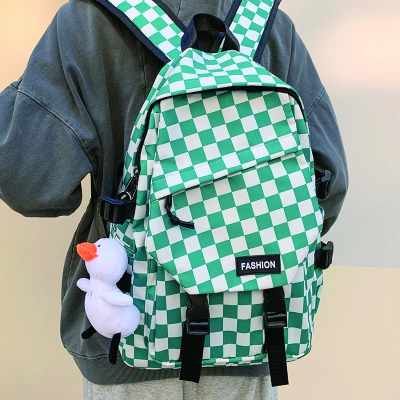 Large Capacity Nylon Backpack for Cute Girl Plaid School Bag Large Capacity Anti Theft Travel Rucksack Lady High Quality Mochila
Large Capacity Nylon Backpack for Cute Girl Plaid School Bag Large Capacity Anti Theft Travel Rucksack Lady High Quality Mochila