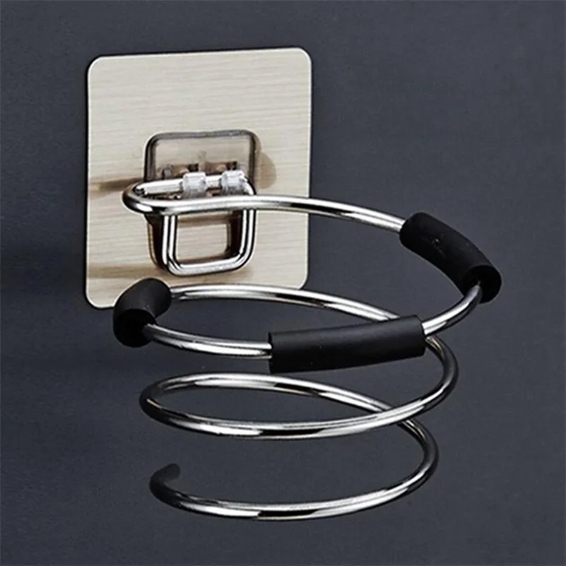 Bathroom Accessories Hair Dryer Holder Blower Organizer Adhesive Wall Mounted Nail Free No Drilling Stainless Steel Spiral Stand
Bathroom Accessories Hair Dryer Holder Blower Organizer Adhesive Wall Mounted Nail Free No Drilling Stainless Steel Spiral Stand