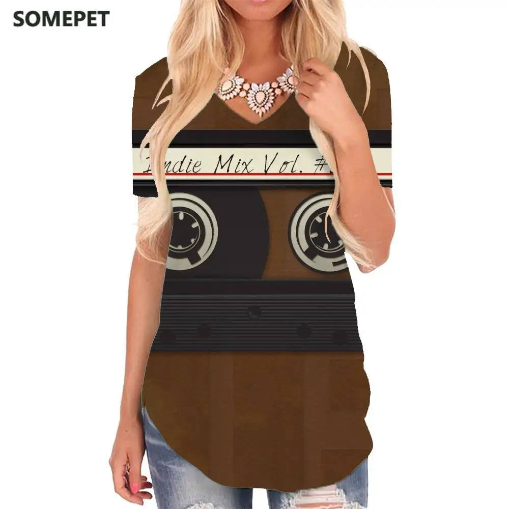 SOMEPET Music T-shirt women Party V-neck Tshirt Rock Tshirts Printed Retro Funny T shirts Womens Clothing Fashion Loose New
SOMEPET Music T-shirt women Party V-neck Tshirt Rock Tshirts Printed Retro Funny T shirts Womens Clothing Fashion Loose New