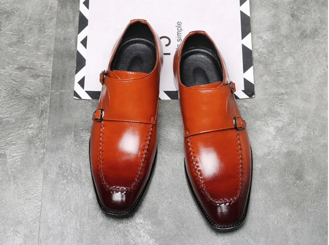 Nightclub Hairstylist Fashionable Shoes Men's Versatile Business Dress Casual Retro Pointed Buckle Leather Shoes Men KA056 
Nightclub Hairstylist Fashionable Shoes Men's Versatile Business Dress Casual Retro Pointed Buckle Leather Shoes Men KA056