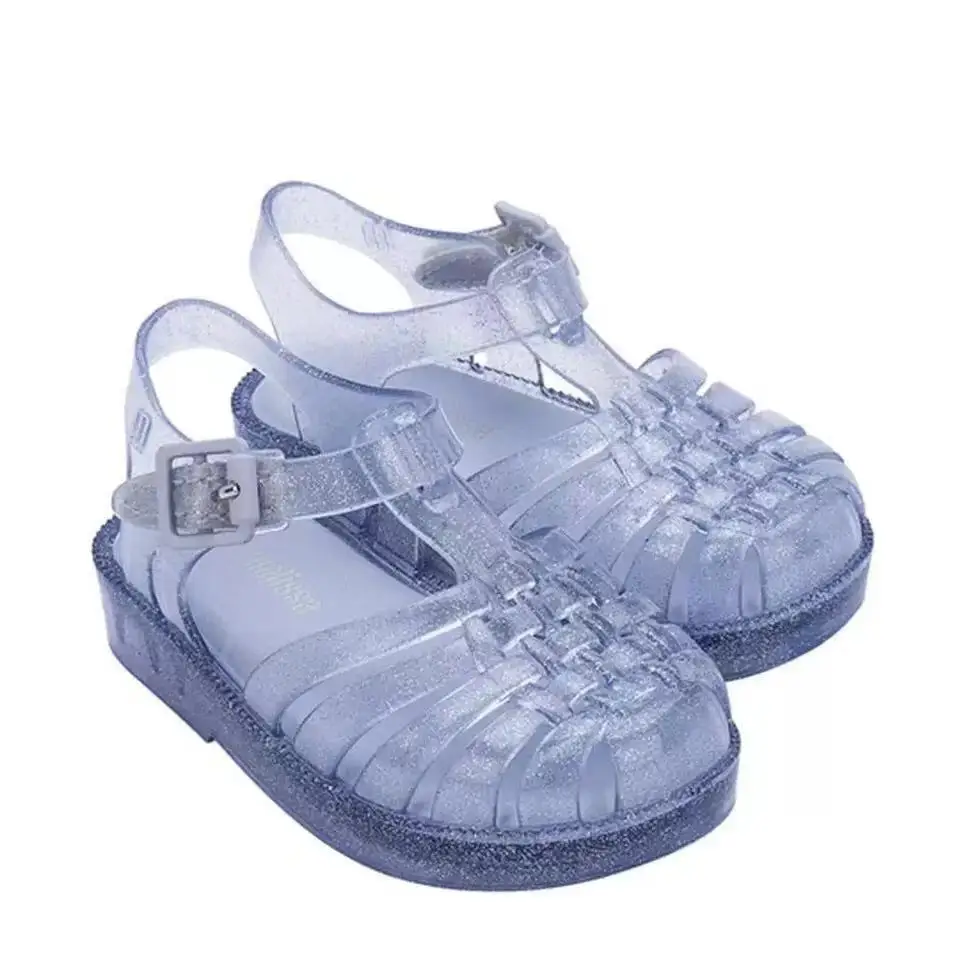 

Mini Melissa Children's Roman Woven Sandals 2024 Summer Boys Girls Comfortable Soft Sole Beach Shoes Kids Jelly Shoes