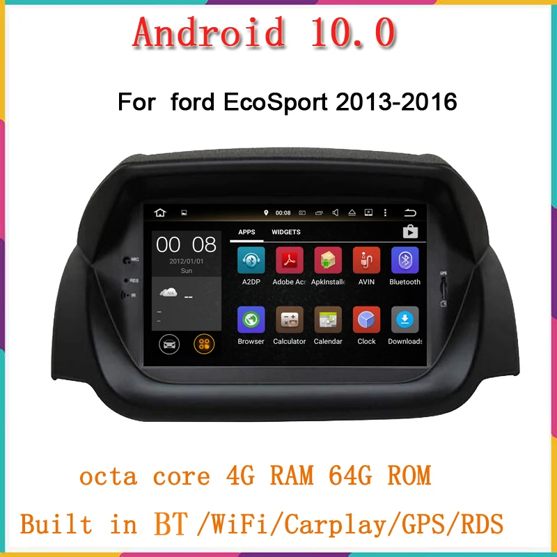 octa core Android10.0 Car radio multimedia player for Ford ECOSPORT 2013-2015 gps navigation audio stereo Carplay auto headunit
octa core Android10.0 Car radio multimedia player for Ford ECOSPORT 2013-2015 gps navigation audio stereo Carplay auto headunit