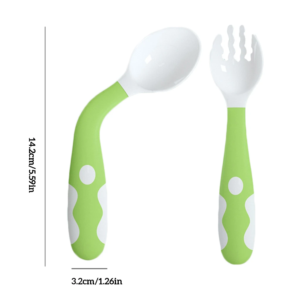 Baby Spoon Fork Set Kids Bendable Training Utensils Self-Feeding Learning Tableware
Baby Spoon Fork Set Kids Bendable Training Utensils Self-Feeding Learning Tableware