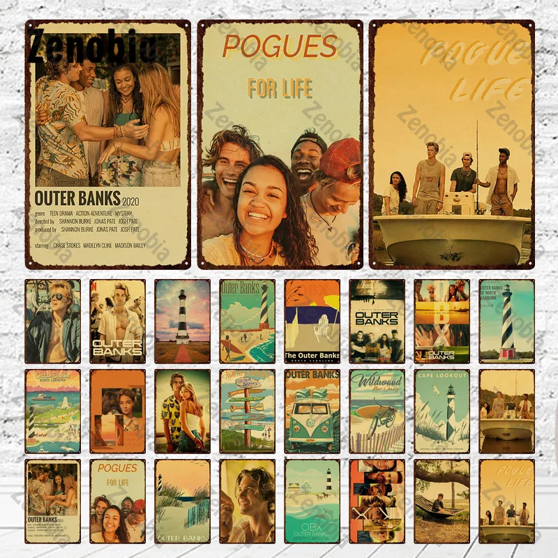 Movie Metal Sign Outer Banks Pogues for Life Metal Poster Natural Scenery Figures Vintage Plaque Wall Stickers Tin Sign Plates
Movie Metal Sign Outer Banks Pogues for Life Metal Poster Natural Scenery Figures Vintage Plaque Wall Stickers Tin Sign Plates