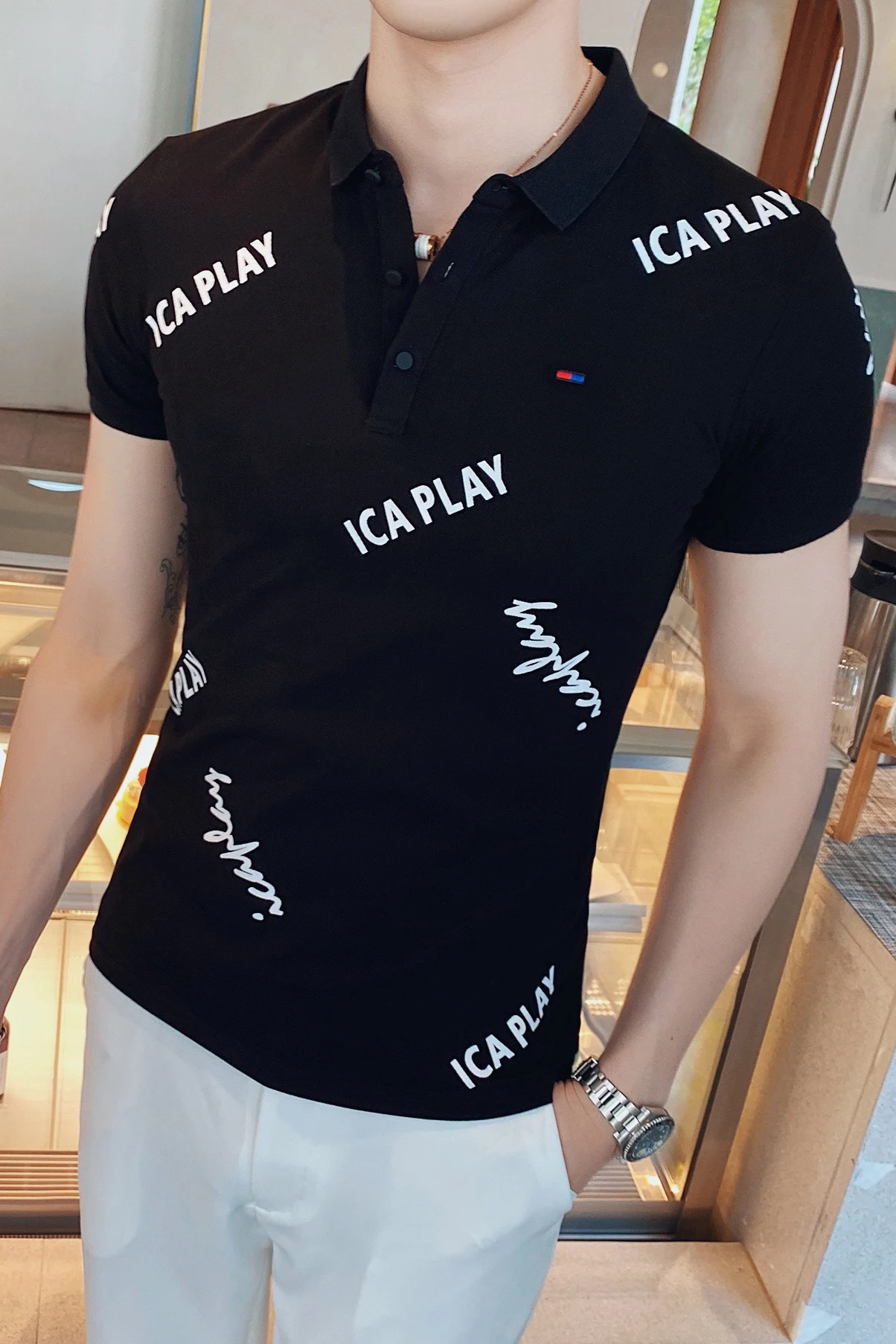 High Streetwear Quality Letter Printed 2020 Summer Printing British Men Polo Top Men's Short Sleeve Polo Shirt Men's Clothing
High Streetwear Quality Letter Printed 2020 Summer Printing British Men Polo Top Men's Short Sleeve Polo Shirt Men's Clothing