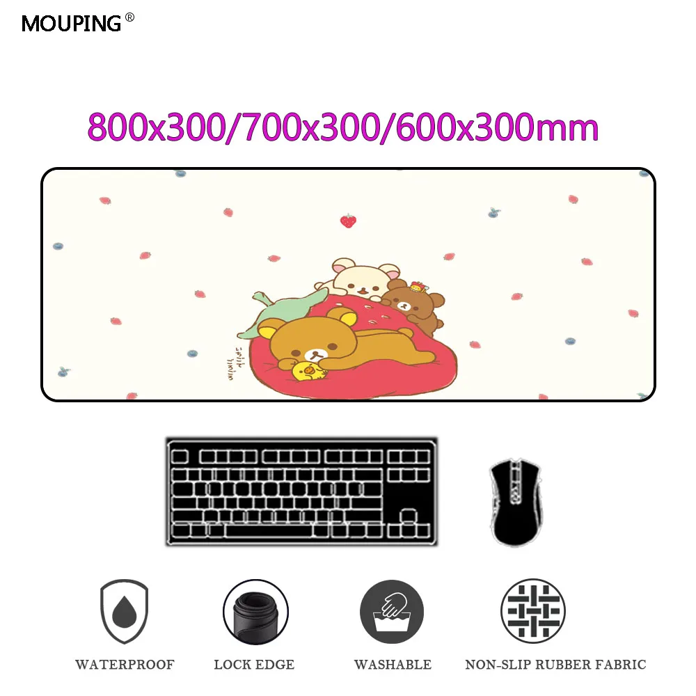 Kawaii Bear Gaming Accessories Desktop Xl Mouse Pad Big Player Soft Keyboard Big Mousepad Computer Deskmat Non-slip DropShipping
Kawaii Bear Gaming Accessories Desktop Xl Mouse Pad Big Player Soft Keyboard Big Mousepad Computer Deskmat Non-slip DropShipping