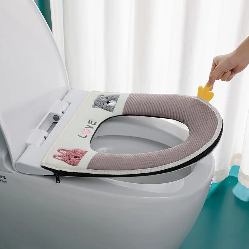 Lovely Bathroom Supplies Toilet Pad, Bathroom Cartoon Thickened Toilet Pad Toilet Zipper Toilet Cover With Handle Toilet Pad
Lovely Bathroom Supplies Toilet Pad, Bathroom Cartoon Thickened Toilet Pad Toilet Zipper Toilet Cover With Handle Toilet Pad