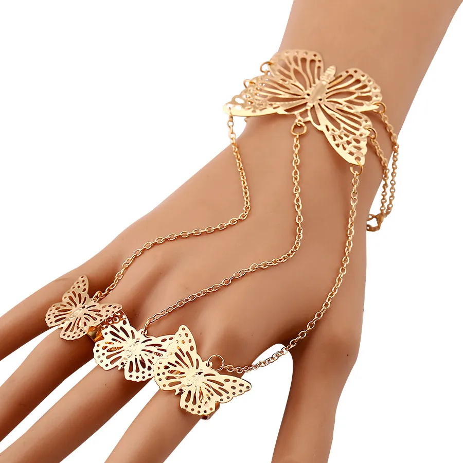 Fashion Hollow Out Butterfly Decor Hand Harness Bracelet For Women Bohemain Statement Charms Party Jewelry Gift Accessories
Fashion Hollow Out Butterfly Decor Hand Harness Bracelet For Women Bohemain Statement Charms Party Jewelry Gift Accessories