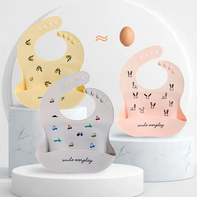 Baby Newborn Cartoon Bibs Waterproof Food Grade Silicone Feeding Saliva Towel Adjustable Burp Cloths Accessories
Baby Newborn Cartoon Bibs Waterproof Food Grade Silicone Feeding Saliva Towel Adjustable Burp Cloths Accessories