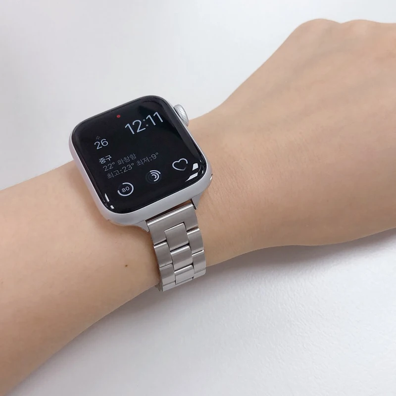 Bracelet for apple watch 6 se strap 40mm 44mm slim Stainless Steel band for iwatch series 5 4 3 38mm 42mm women Girls Wristband 
Bracelet for apple watch 6 se strap 40mm 44mm slim Stainless Steel band for iwatch series 5 4 3 38mm 42mm women Girls Wristband