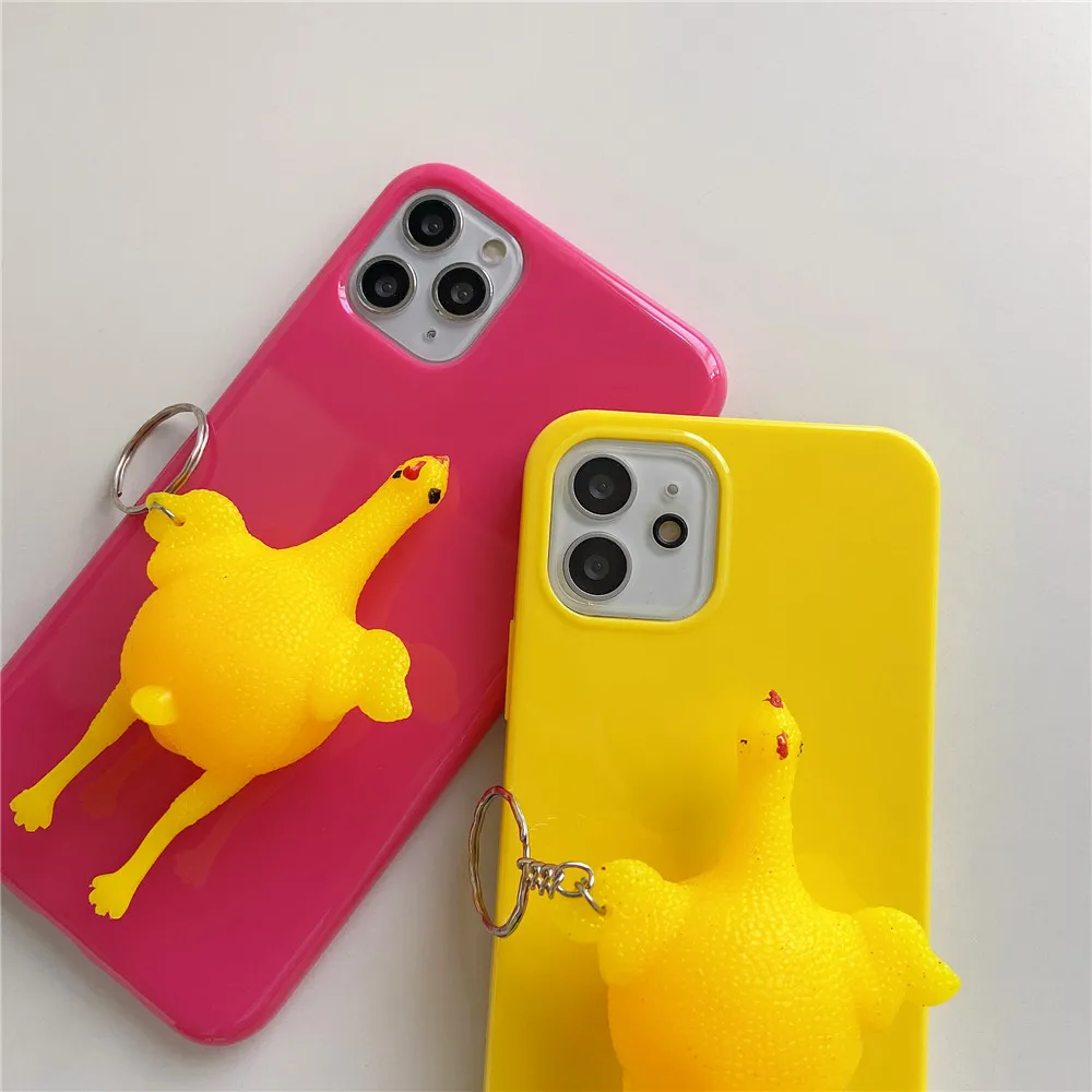 

Cartoon chicken phone case that will place an order For Realme V15 v11 X7 PRO GT XT Q3 PRO Q21 X2 PRO V5 V3 Reno 6 PRO 5 4 3 2