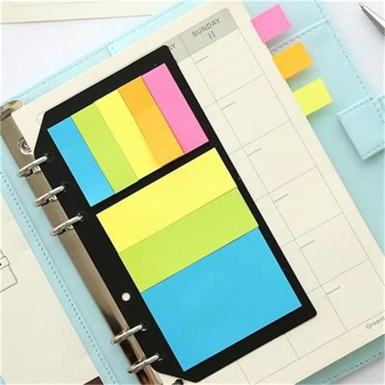 

Loose-leaf Post-it Notes N Times Fluorescent Paper Classification Index Sticker Loose-leaf Label Sticker Colorful Memo