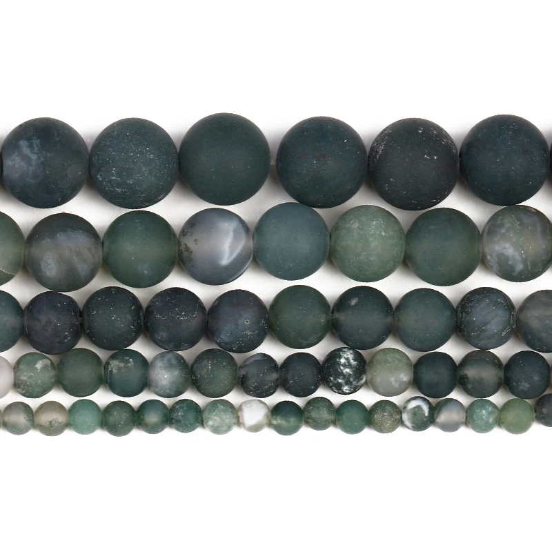 Popular Atreus New 4-12mm Dark Green Matte Natural Stone Round Beads Aquatic Agate For Jewelry Making Suitable For Men Or Women 
Popular Atreus New 4-12mm Dark Green Matte Natural Stone Round Beads Aquatic Agate For Jewelry Making Suitable For Men Or Women