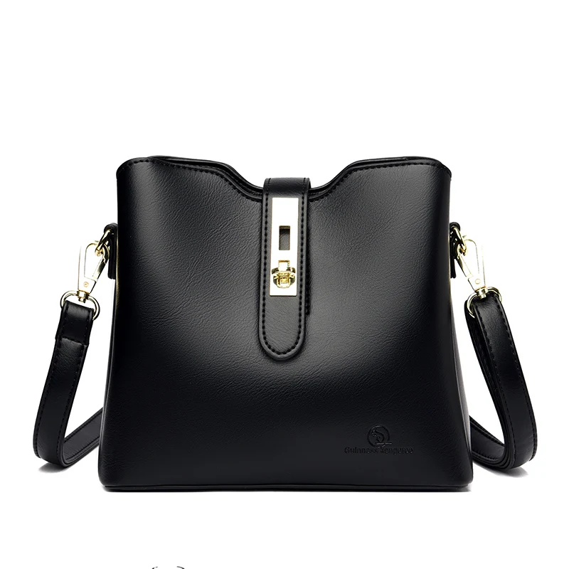 High Quality Soft PU Leather Retro Hasp Shoulder Bag Handbag Female Large Capacity Crossbody Bag
High Quality Soft PU Leather Retro Hasp Shoulder Bag Handbag Female Large Capacity Crossbody Bag