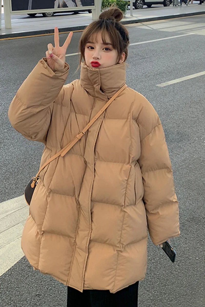 Winter parka Coat Female Long New Korean Style Cotton-Padded Jacket Thick Loose Bread Cotton Coat Jacket Ins Fashionable
Winter parka Coat Female Long New Korean Style Cotton-Padded Jacket Thick Loose Bread Cotton Coat Jacket Ins Fashionable