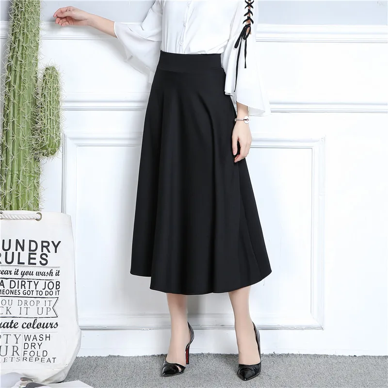 Women Spring Summer Elegant Slim Elastic High Waist A-line Skirt OL Lady Office Work Wear Pleated Skirt Black
Women Spring Summer Elegant Slim Elastic High Waist A-line Skirt OL Lady Office Work Wear Pleated Skirt Black