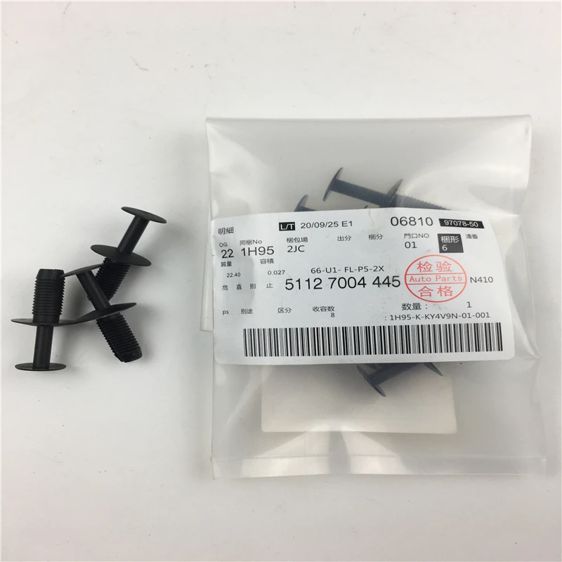 Autoparts Panel Plastic Rivet Trim Clips For BMW Fender Liner Push-Type Fastener Clip 51127004445
Autoparts Panel Plastic Rivet Trim Clips For BMW Fender Liner Push-Type Fastener Clip 51127004445