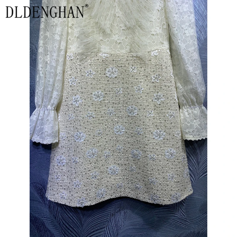 DLDENGHAN Fashion 3D Floral Dress Women'sFlare Sleeve Beading Sequined Ruffles Elegant Party Dresses Designer Spring New
DLDENGHAN Fashion 3D Floral Dress Women'sFlare Sleeve Beading Sequined Ruffles Elegant Party Dresses Designer Spring New