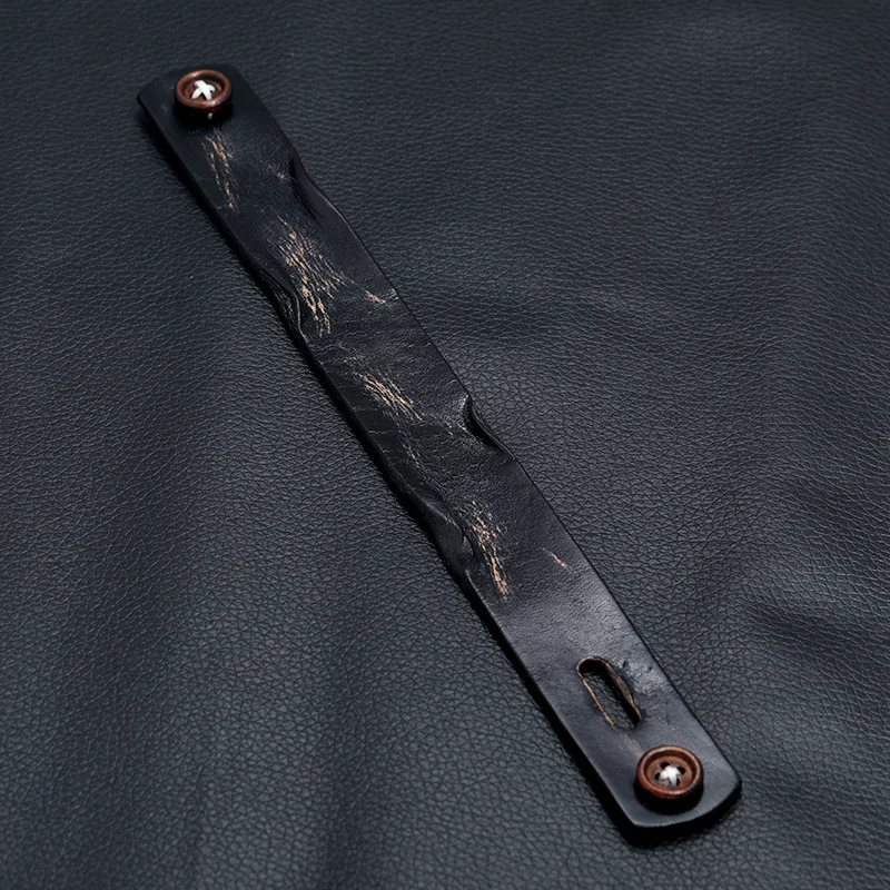 Vintage Black Leather Bracelets for Men Jewelry Punk Button Buckle Wrap Wristband for Women Daily Wear
Vintage Black Leather Bracelets for Men Jewelry Punk Button Buckle Wrap Wristband for Women Daily Wear
