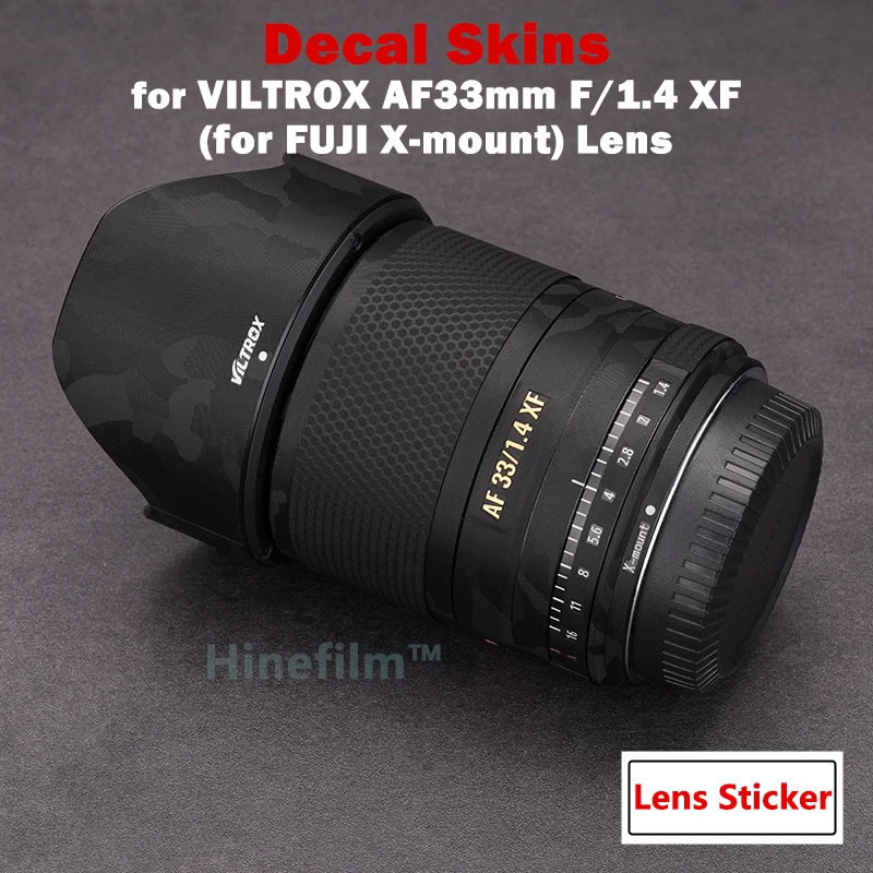 33 1.4 / AF33F1.4 XF Lens Skin Protective Film for VILTROX AF 33mm F1.4 STM XF Premium Decal Skin Cover Case Body Wrap Covered
33 1.4 / AF33F1.4 XF Lens Skin Protective Film for VILTROX AF 33mm F1.4 STM XF Premium Decal Skin Cover Case Body Wrap Covered
