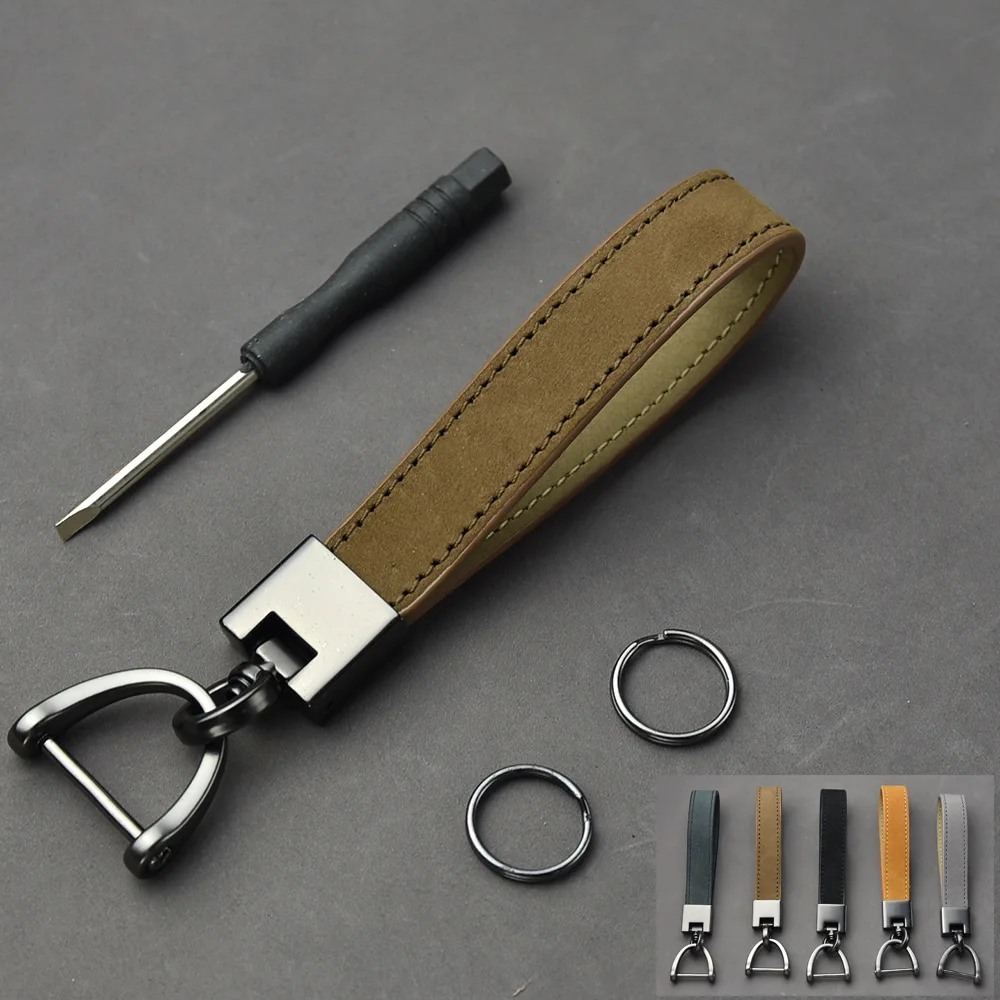 Creative Keychain Men's and Women's First Layer Cowhide Car Key Pendant Genuine Leather Charms Key Chain DIY Simple Gift
Creative Keychain Men's and Women's First Layer Cowhide Car Key Pendant Genuine Leather Charms Key Chain DIY Simple Gift