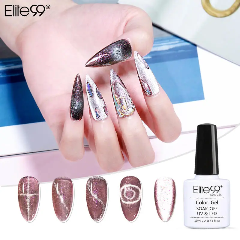 Elite99 Магнитный Galaxy платины солнцезащитные очки "кошачий глаз" гель 10 мл Лак