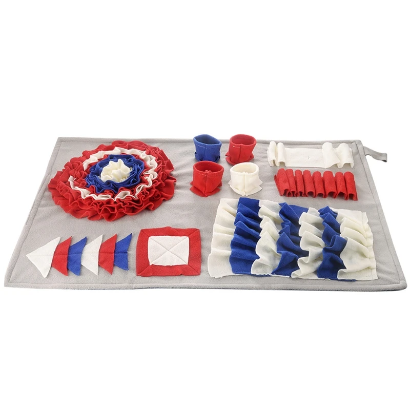 Pet нюхательный коврик для собак Nosework коврик для кормления интерактивная игра головоломка игрушка-диспенсер T21C 
Pet нюхательный коврик для собак Nosework коврик для кормления интерактивная игра головоломка игрушка-диспенсер T21C