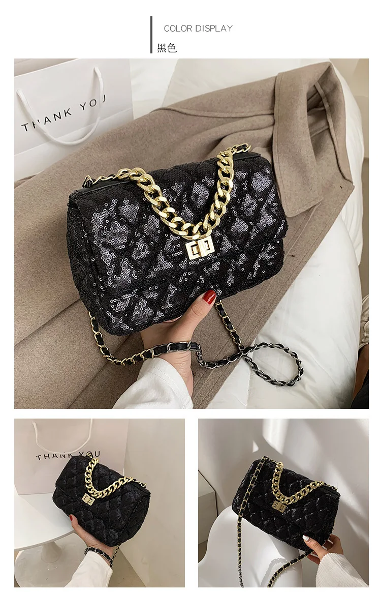 Women's Bag 2021 New Small Bling Shiny Chain Bag Purses and Handbags Luxury Designer Crossbody Bags for Women
Women's Bag 2021 New Small Bling Shiny Chain Bag Purses and Handbags Luxury Designer Crossbody Bags for Women