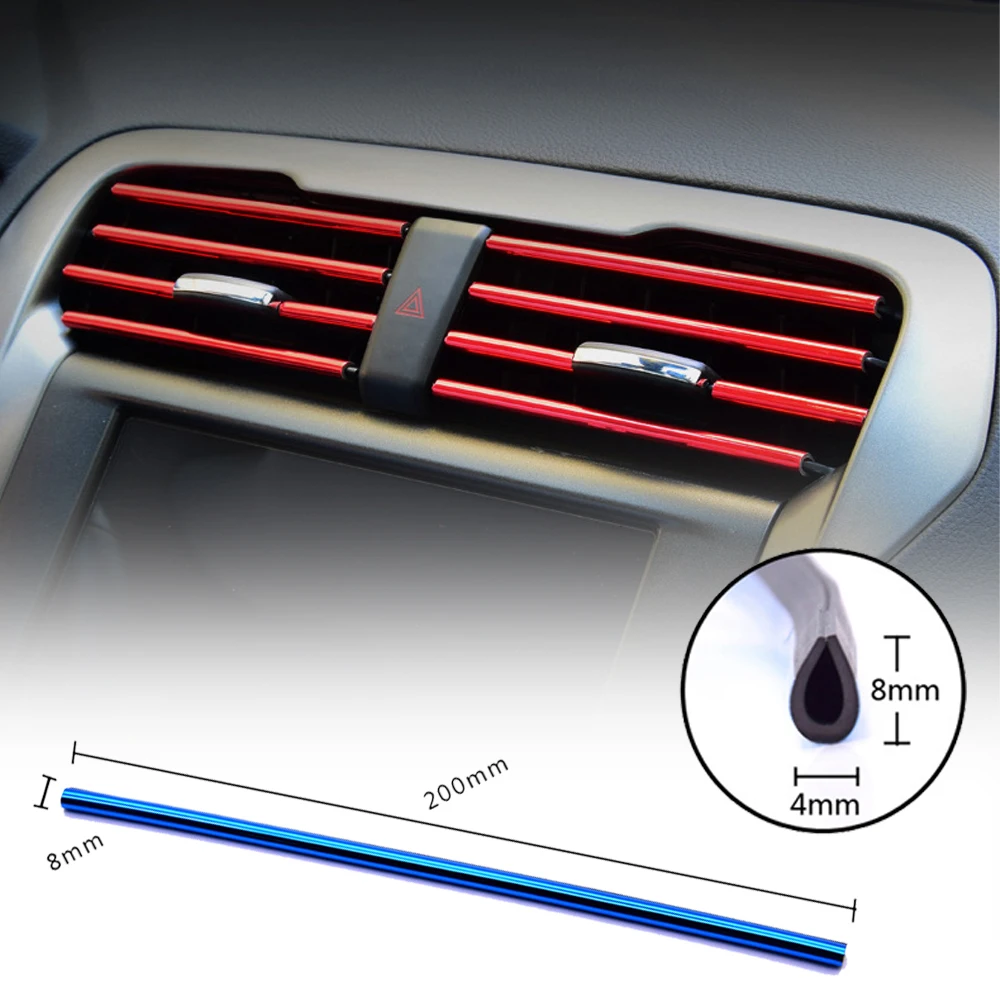 10PCS 20cm Universal Car Air Conditioner Outlet Decorative U Shape Moulding Trim Strips Decor Car Styling Accessories
10PCS 20cm Universal Car Air Conditioner Outlet Decorative U Shape Moulding Trim Strips Decor Car Styling Accessories