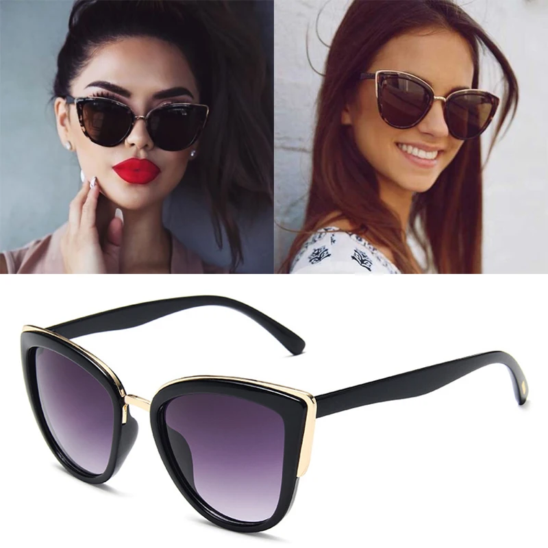 Vintage Cat Eye Sunglasses Women Fashion Brand Designer Sunglasses Female Sexy Leopard Cateyes Black Gradient Oculos De Sol
Vintage Cat Eye Sunglasses Women Fashion Brand Designer Sunglasses Female Sexy Leopard Cateyes Black Gradient Oculos De Sol