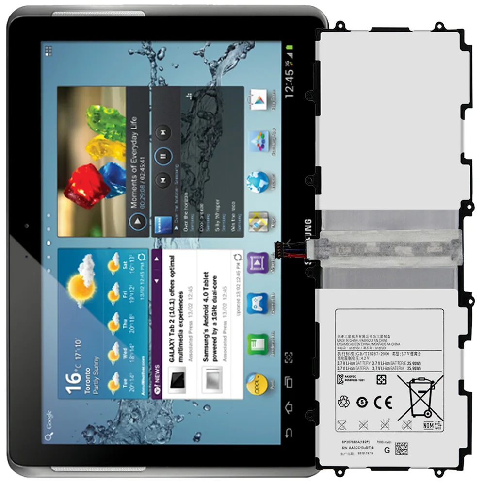 SP3676B1A(1S2P) аккумулятор для Samsung Galaxy Tab 2 i915 SCH I915 запасная часть ремонта|Аккумуляторы