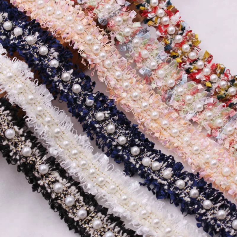 hot sale handwork pearl beads Korean small fragrance wind wool braided with lace fabri DIY hair accessory clothing ribbon trim
hot sale handwork pearl beads Korean small fragrance wind wool braided with lace fabri DIY hair accessory clothing ribbon trim