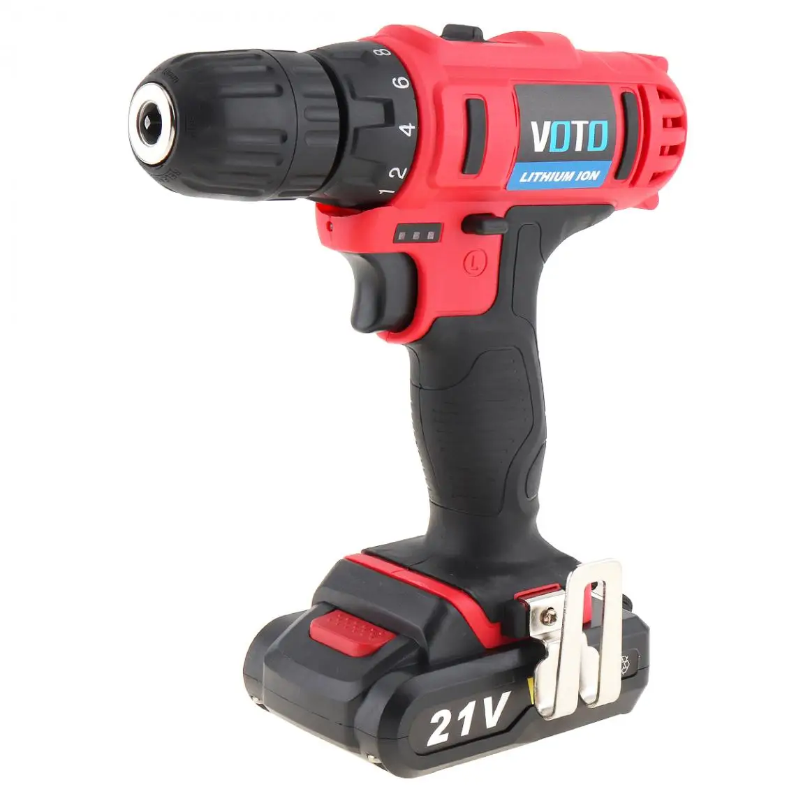 AC 100 - 240V Cordless 21V Two-speed Electric Screwdriver / Dril Max Lithium Battery Power Display Light for Handling Screws
AC 100 - 240V Cordless 21V Two-speed Electric Screwdriver / Dril Max Lithium Battery Power Display Light for Handling Screws