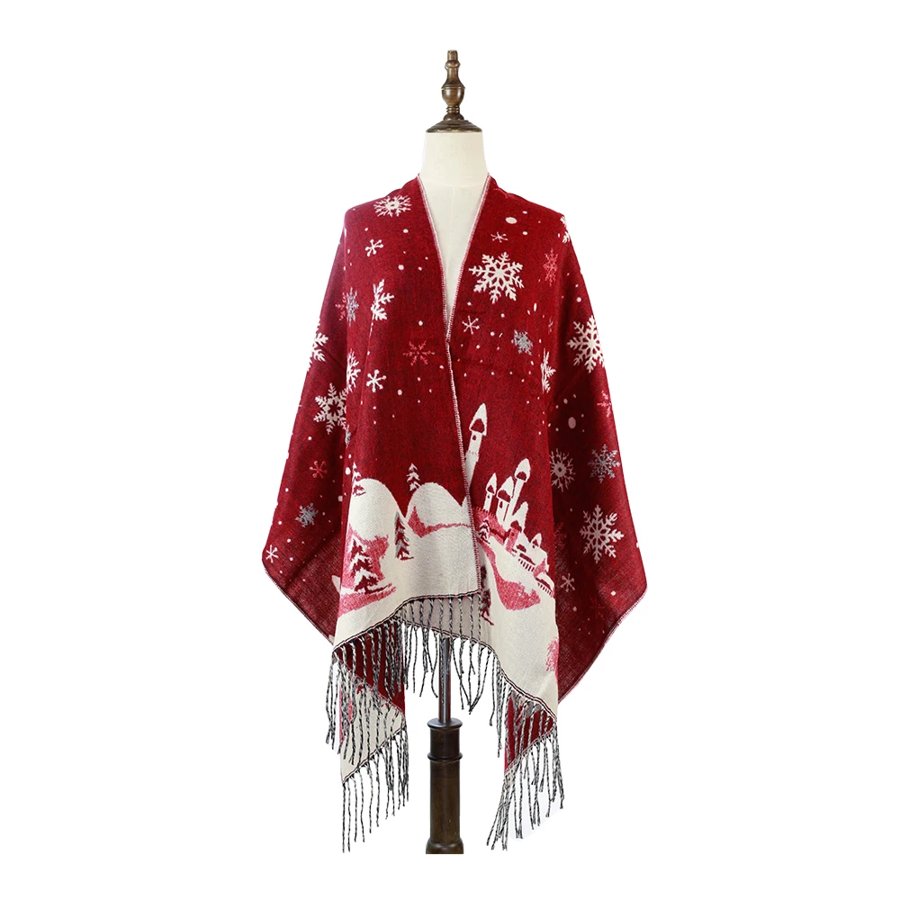 Winter Scarf Christmas Tree Snowflake Gifts Echarpes Shawls Wraps Pashmina Warm Cashmere Stoles Tippet For Friends
Winter Scarf Christmas Tree Snowflake Gifts Echarpes Shawls Wraps Pashmina Warm Cashmere Stoles Tippet For Friends