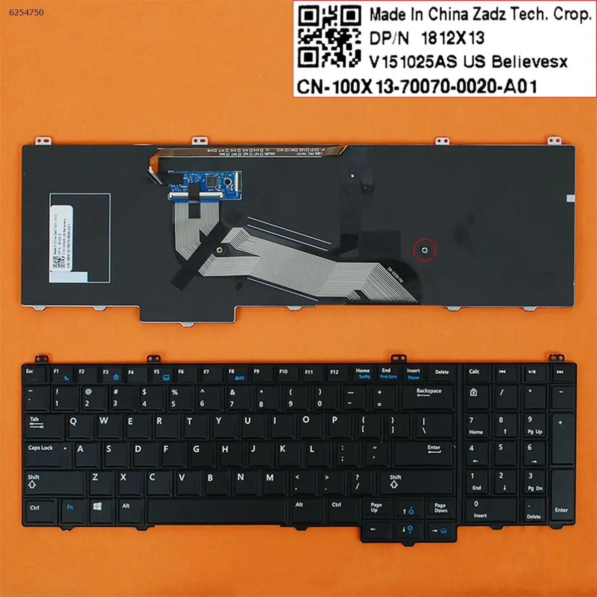 US New Replacement Keyboard for DELL Latitude 15 5000 E5540 Laptop Black with Backlit NO Pointer
US New Replacement Keyboard for DELL Latitude 15 5000 E5540 Laptop Black with Backlit NO Pointer