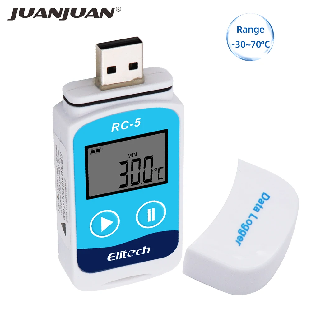 RC-5 USB Temperature Data Logger Recorder External Sensor 32000 Points Digital High Accuracy Temperature Datalogger
RC-5 USB Temperature Data Logger Recorder External Sensor 32000 Points Digital High Accuracy Temperature Datalogger