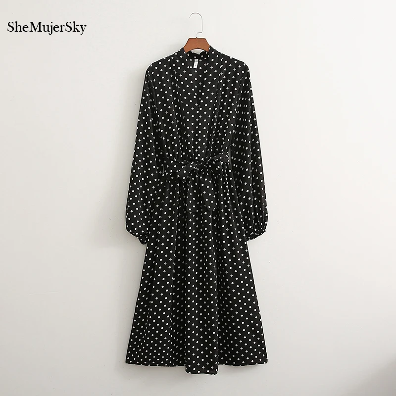 SheMujerSky Women Long Sleeve V-neck Black Dress Bow Bandage Midi Dresses 2021 Spring Autumn Dress jurken
SheMujerSky Women Long Sleeve V-neck Black Dress Bow Bandage Midi Dresses 2021 Spring Autumn Dress jurken