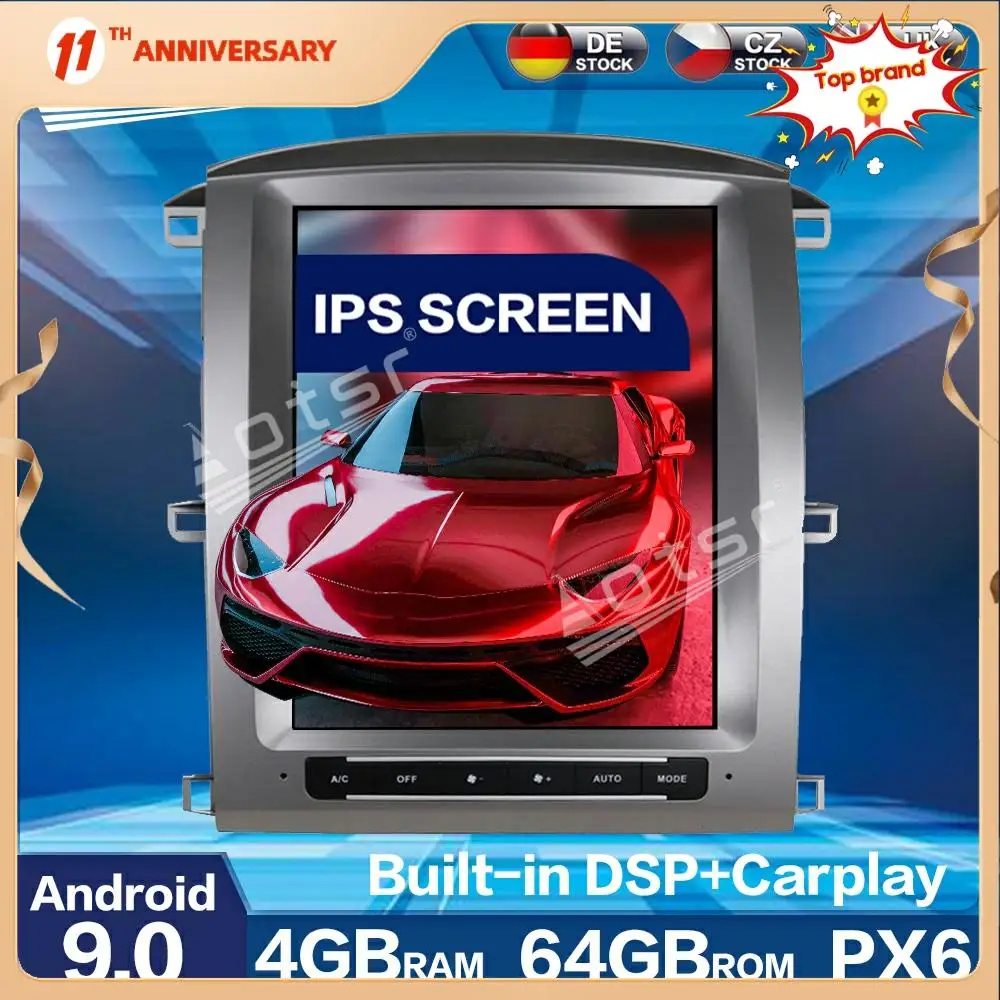 Android 9 car Multimedia Player for TOYOTA LC100 2003 - 2007 Car Radio Auto GPS Navigation 4G+64GB DSP carplay WIFI BT Head Unit
Android 9 car Multimedia Player for TOYOTA LC100 2003 - 2007 Car Radio Auto GPS Navigation 4G+64GB DSP carplay WIFI BT Head Unit