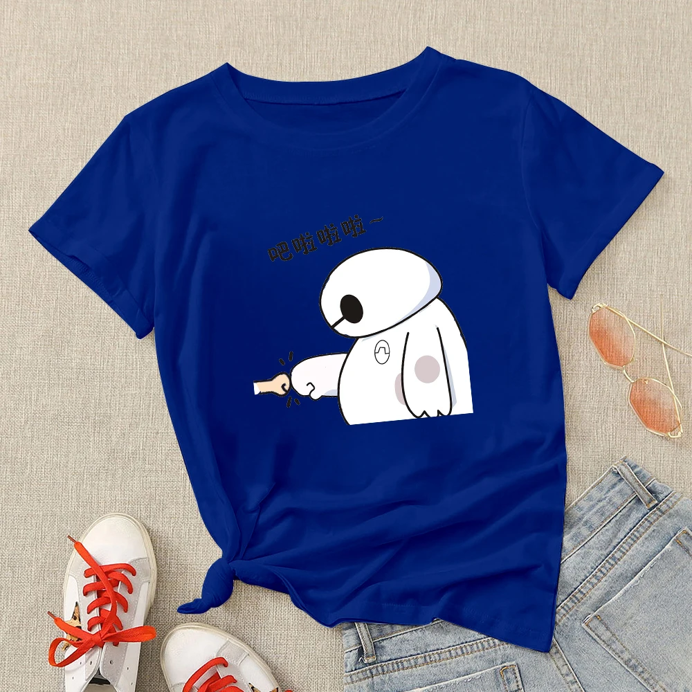 Disney Oversized Women's T-shirt Super Cute Baymax Printed Cartoon Female Clothes France Popular Multicolor Women Tee shirt 2021
Disney Oversized Women's T-shirt Super Cute Baymax Printed Cartoon Female Clothes France Popular Multicolor Women Tee shirt 2021