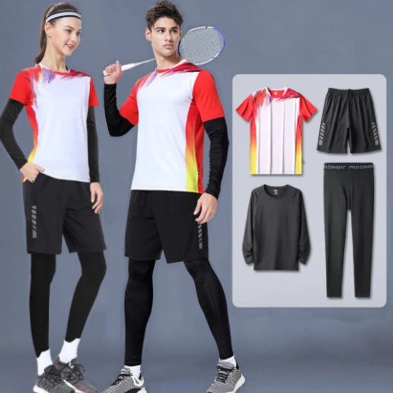 Women/Men Badminton Clothing Set Ladies Breathable Confort Skirts Set Long Sleeved Sportswear Badmintonmen/Tennis Clothes Suits
Women/Men Badminton Clothing Set Ladies Breathable Confort Skirts Set Long Sleeved Sportswear Badmintonmen/Tennis Clothes Suits